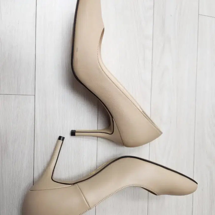 [BUNJANG] Jinny Kim Pink Label Beige Pumps 8cm / 지니킴 핑크라벨 베이지 펌프스 8cm