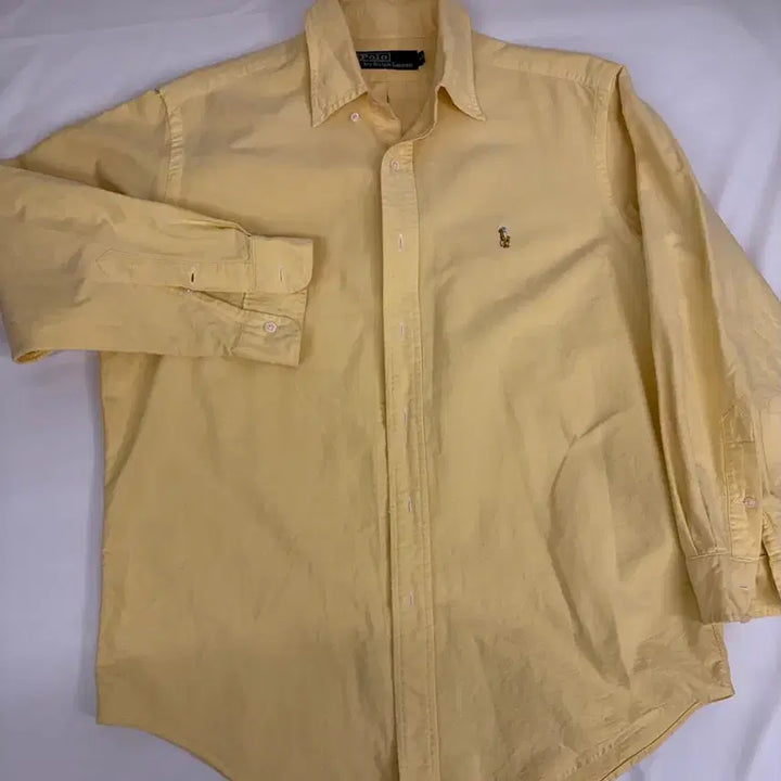 [BUNJANG] Polo Ralph Lauren Yellow Oxford Shirt / [M] 폴로 랄프로렌 옐로우 옥스퍼드 셔츠