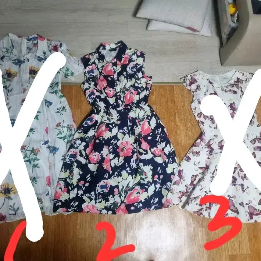 [BUNJANG] Floral Pattern Dress Set / 플라워 패턴 원피스