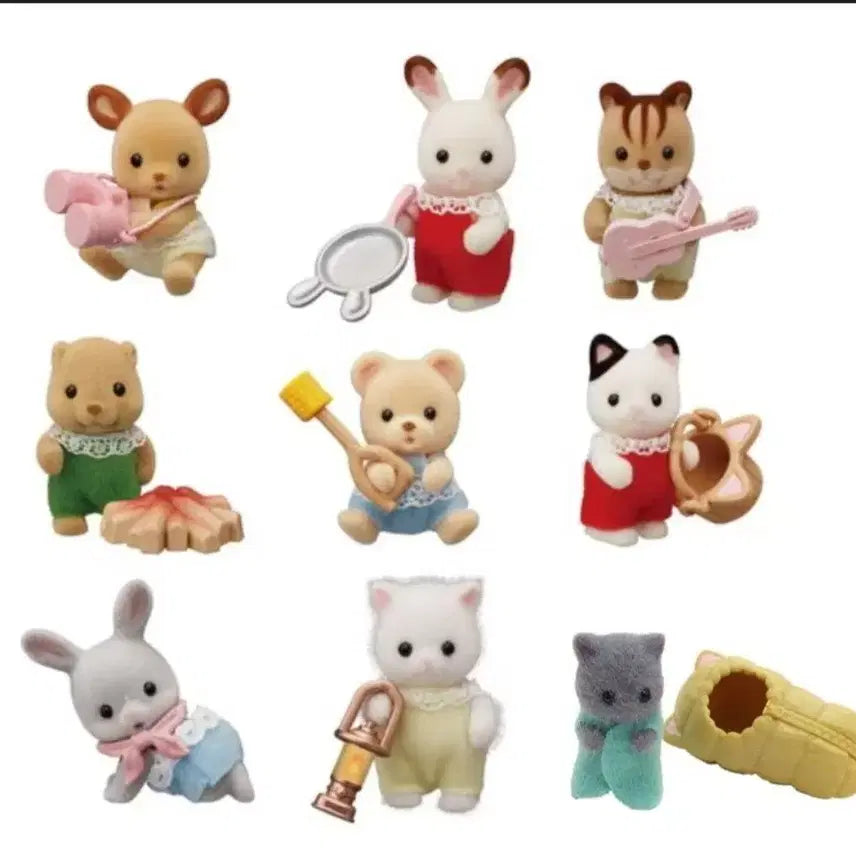 [BUNJANG] Sylvanian Families Chocolate Waffle Baby Camping Set / 단종) 실바니안 초코와플 아기캠핑