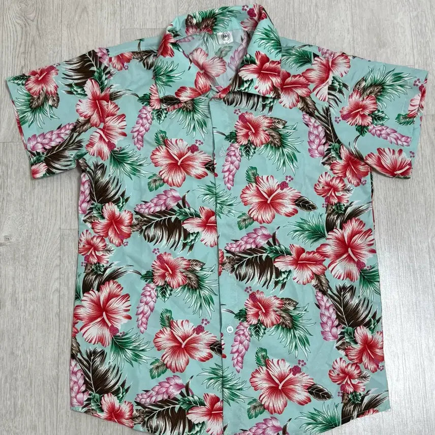 [BUNJANG] Hawaiian Shirt Mint Color (M) / 민트색 하와이안 셔츠 M