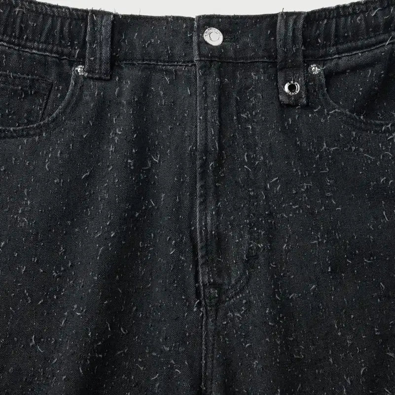 [BUNJANG] IRO Man PZUREE Denim Punching Bermuda Banding Shorts / 이로 맨 PZUREE 데님 펀칭 버뮤다 밴딩 쇼츠