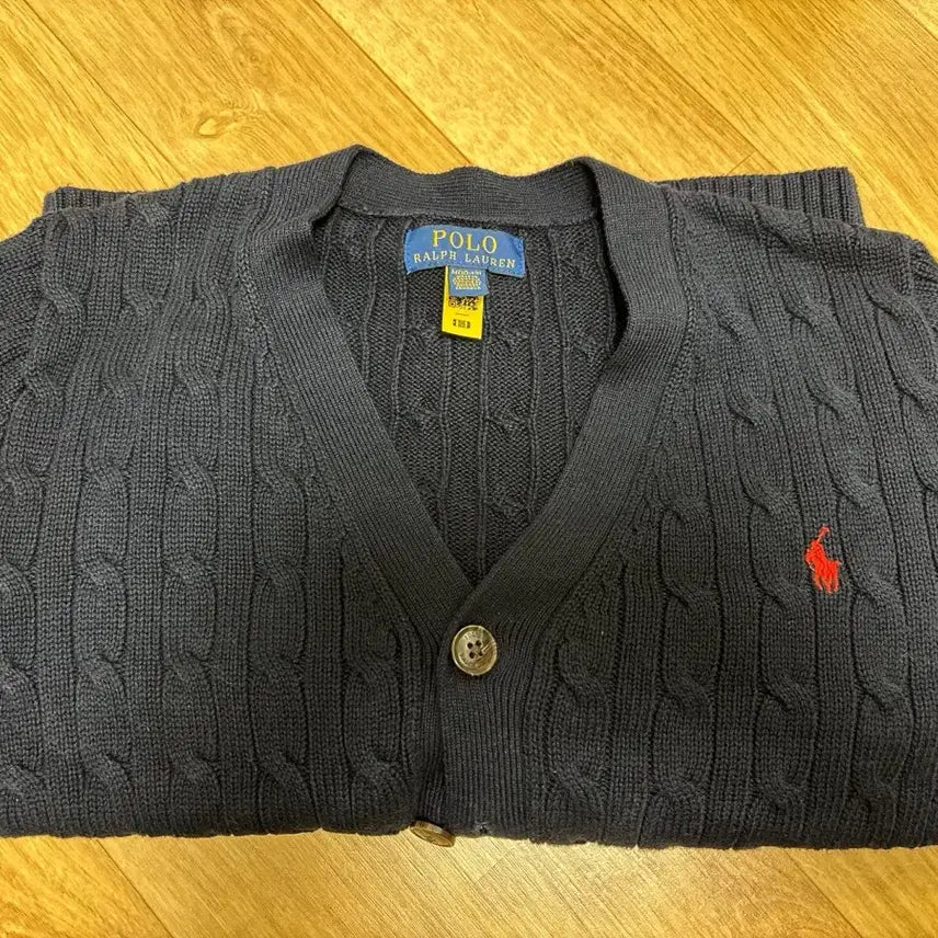 [BUNJANG] Polo Ralph Lauren Boys Navy Knit Cardigan / 폴로 랄프로렌 보이즈 네이비 니트 가디건