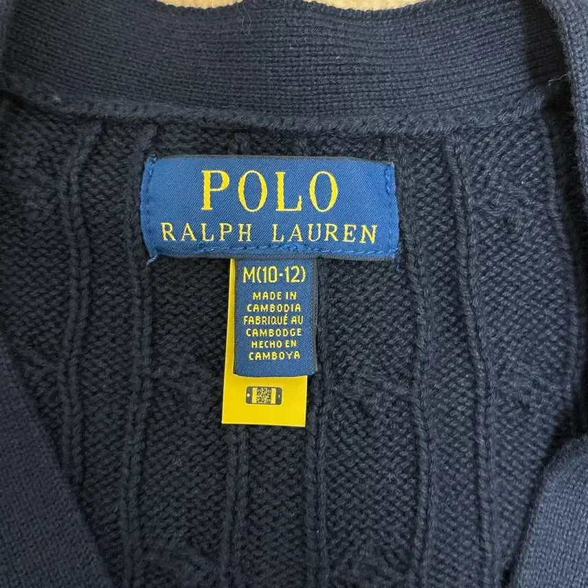 [BUNJANG] Polo Ralph Lauren Boys Navy Knit Cardigan / 폴로 랄프로렌 보이즈 네이비 니트 가디건