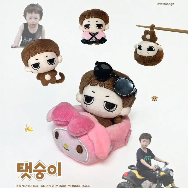 [BUNJANG] BOYNEXTDOOR TaeSan &amp; WoonHak Doll Set / 탯숭이 운싱이 보이넥스트도어 보넥도 태산 운학 인형