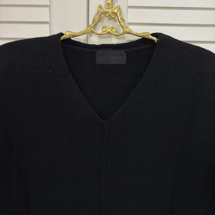 [BUNJANG] SEKANSKEEN Loose Knit Dress Black / 울100% SEKANSKEEN 세컨스킨 루즈 니트 원피스 블랙