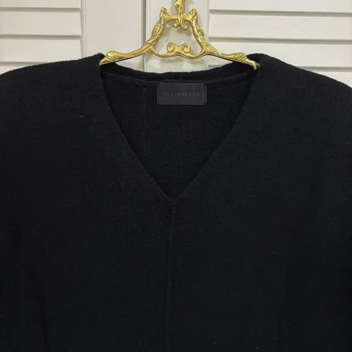 [BUNJANG] SEKANSKEEN Loose Knit Dress Black / 울100% SEKANSKEEN 세컨스킨 루즈 니트 원피스 블랙