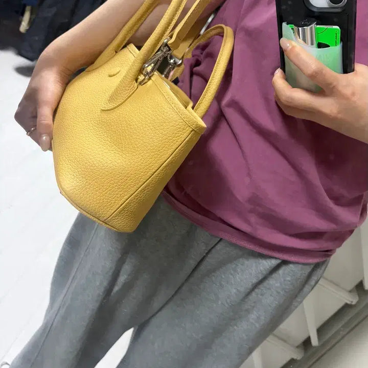 [BUNJANG] Bonggeut Dumm Dumm Open Dot Small Butter Yellow / 봉긋 덤덤오픈도트 스몰 버터옐로우
