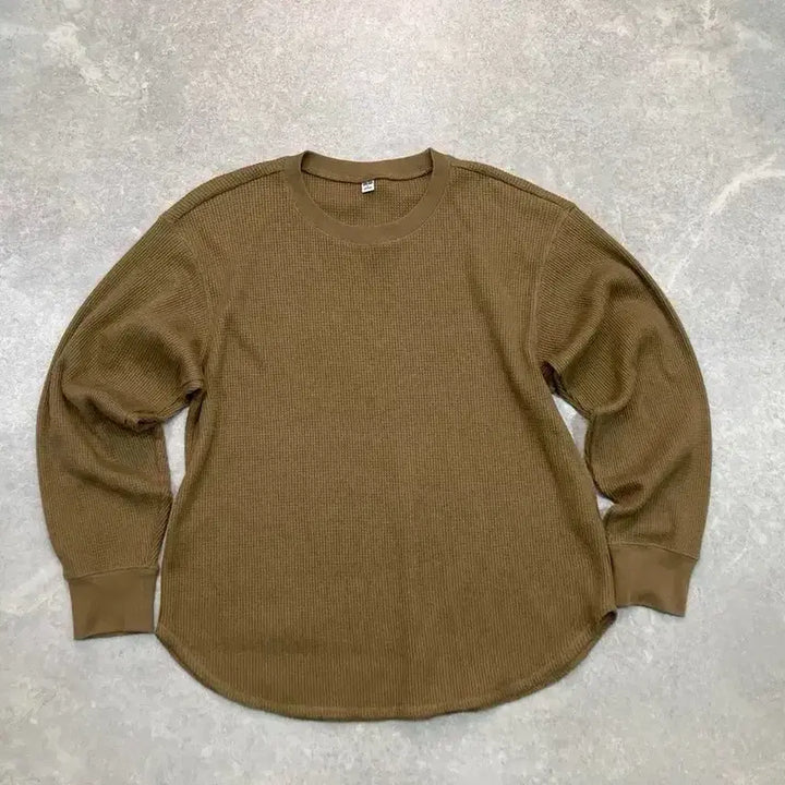 [BUNJANG] Uniqlo Waffle Crew Neck Shirt / UNILO 와플 크루넥 셔츠