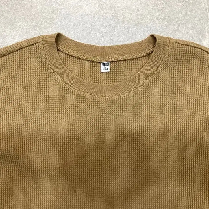 [BUNJANG] Uniqlo Waffle Crew Neck Shirt / UNILO 와플 크루넥 셔츠