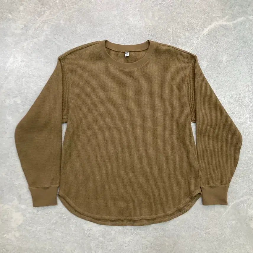 [BUNJANG] Uniqlo Waffle Crew Neck Shirt / UNILO 와플 크루넥 셔츠