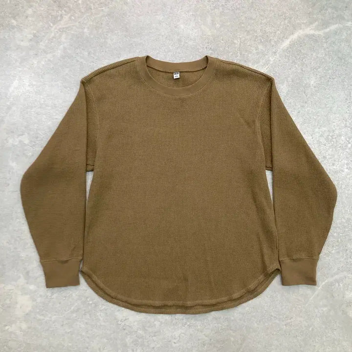[BUNJANG] Uniqlo Waffle Crew Neck Shirt / UNILO 와플 크루넥 셔츠