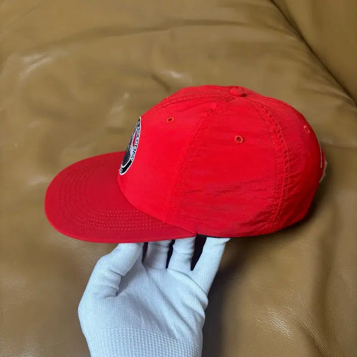 [BUNJANG] Supreme 6-Panel Ball Cap Hat Snow Mountain Red / 슈프림 6패널 볼캡 모자 설산 레드