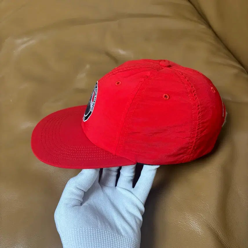 [BUNJANG] Supreme 6-Panel Ball Cap Hat Snow Mountain Red / 슈프림 6패널 볼캡 모자 설산 레드