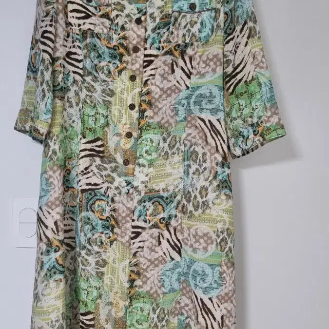 [BUNJANG] Ribbon Patterned Shirt Dress / " 리본 " 셔츠형 원피스