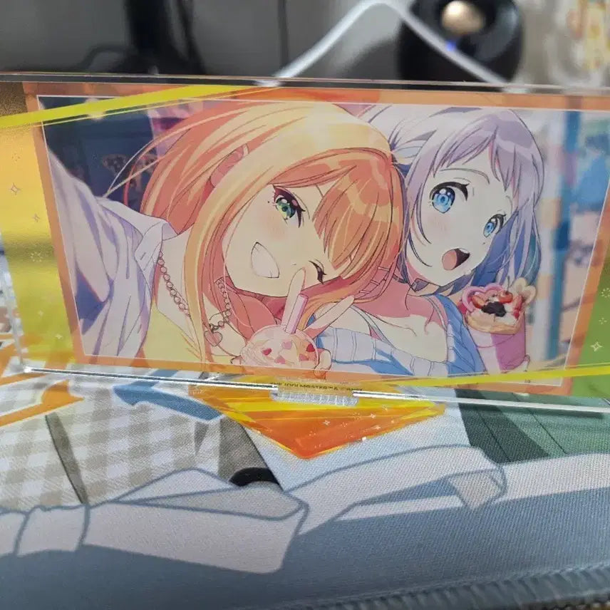[BUNJANG] Academy Idolmaster Academy M@ster Acrylic Stand Sumika &amp; Ririka / 학원 아이돌마스터 학원마스 초성공연 기념카페 아크릴 스탠드 스미카&amp;릴리야
