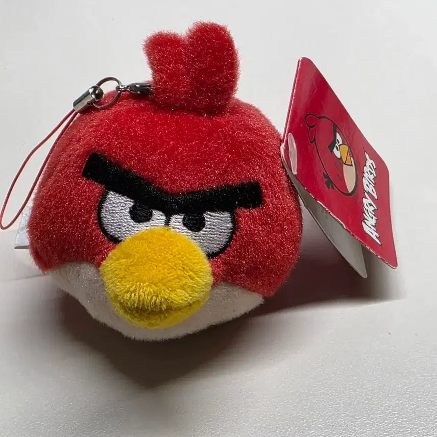 [BUNJANG] Angry Birds Red Bird Plush Keyring / 앵그리버드 빨간새 인형 키링 줄고리
