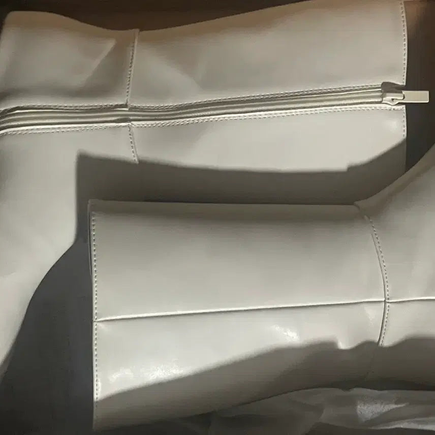 [BUNJANG] SAPPUN Ivory Ankle Boots Size 235 / (거의 새상품)사뿐 아이보리 앵클부츠 235