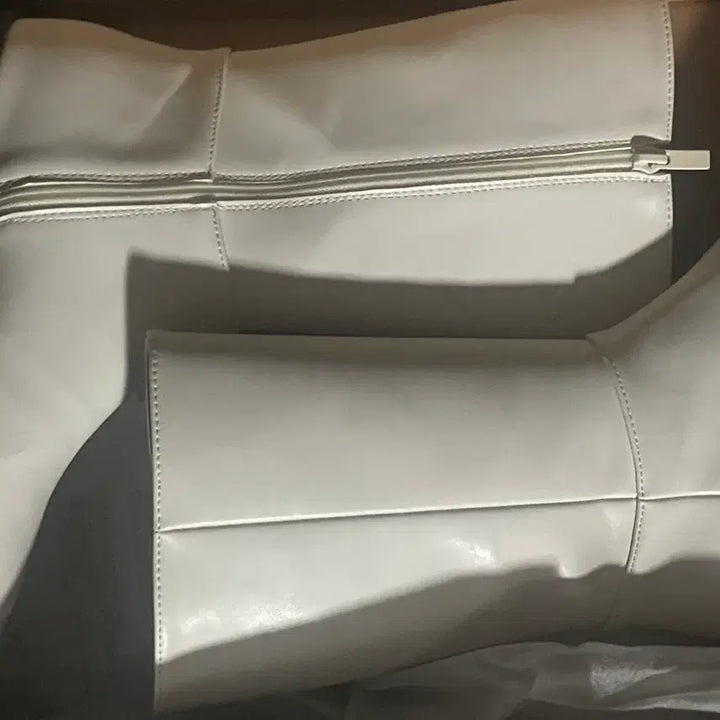 [BUNJANG] SAPPUN Ivory Ankle Boots Size 235 / (거의 새상품)사뿐 아이보리 앵클부츠 235