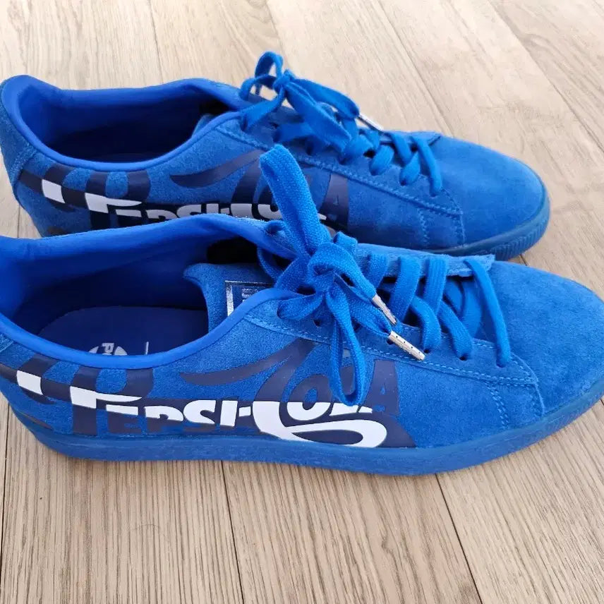 [BUNJANG] Puma Suede Pepsi Collaboration Sneakers / 푸마 스웨이드 펩시 콜라보 스니커즈 (한정판 미사용)
