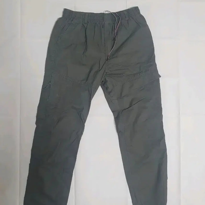 [BUNJANG] Cargo Style Gray Training Pants / 카고 스타일 트레이닝 바지 회색(카키)
