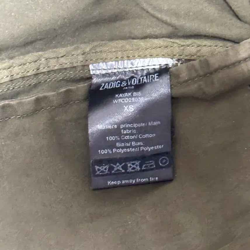 [SOLD OUT] 쟈딕앤볼테르 등판 해골 엔젤 자수 밀리터리 야상