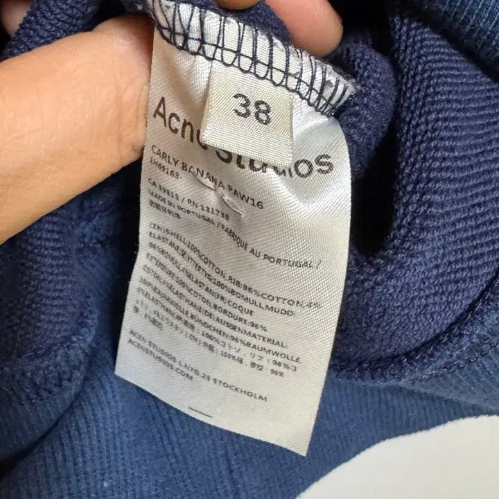 [BUNJANG] Acne Studios Banana Sweatshirt Navy / 아크네 스튜디오 바나나 맨투맨 네이비