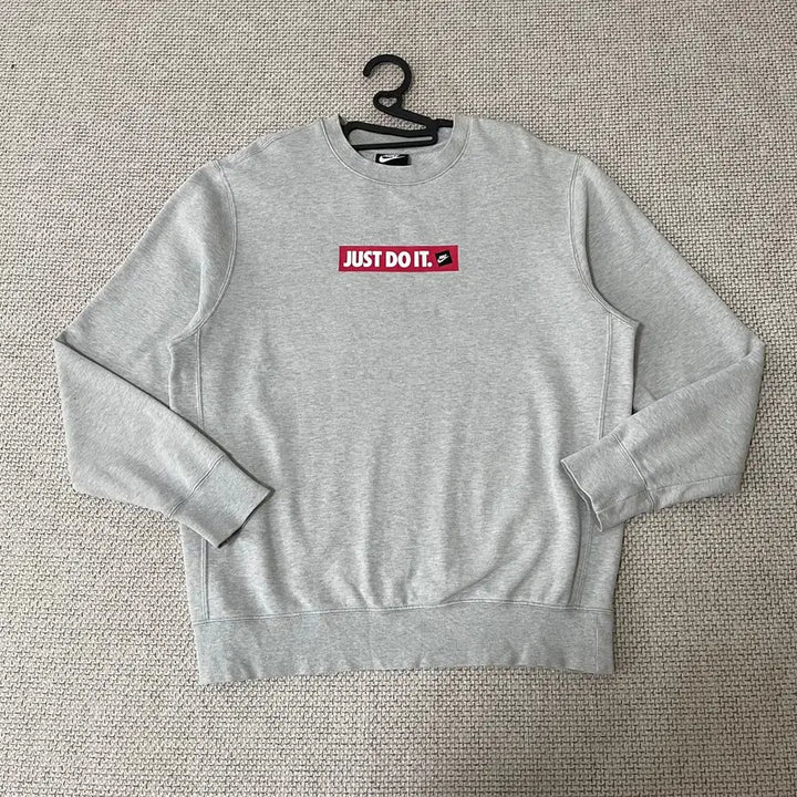 [BUNJANG] Nike Just Do It Fleece Sweatshirt L (100) / L 나이키 기모 저스트두잇 맨투맨 N.7295