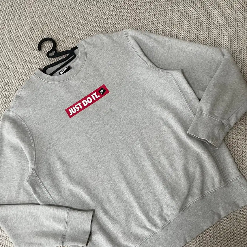 [BUNJANG] Nike Just Do It Fleece Sweatshirt L (100) / L 나이키 기모 저스트두잇 맨투맨 N.7295