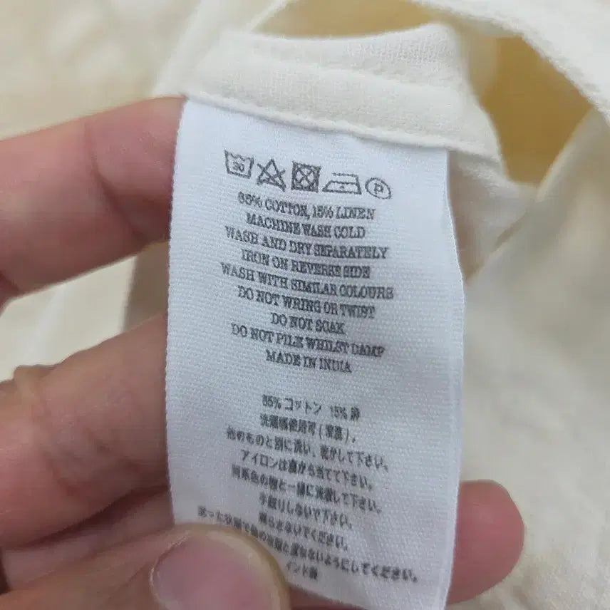 [BUNJANG] YMC Floral Embroidery Short Sleeve Shirt Ivory / L 22SS YMC 꽃 자수 반팔 셔츠 아이보리