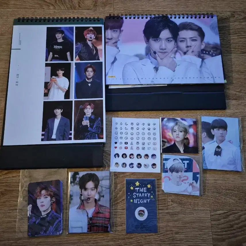 [BUNJANG] EXO Baekhyun Calendar, Sticker, Photocard Bundle Set / 엑소 백현 달력,스티커 ,포카 등등...일괄핀매