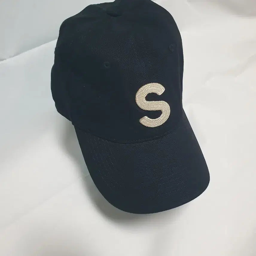 [BUNJANG] Unbranded S Embroidery Black Baseball Cap / S 자수 볼캡 블랙 야구모자