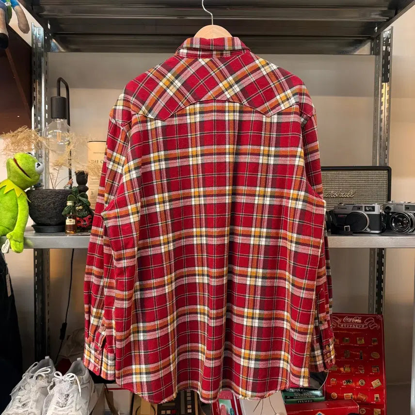 [BUNJANG] AVIREX Western Check Shirt / 아비렉스 웨스턴 체크 셔츠 2XL 3XL