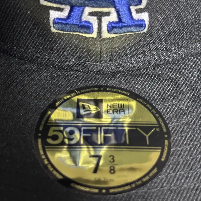 [BUNJANG] New Era LA Dodgers OG Fitted Hat / New era 뉴에라 LA다저스 OG 블랙/화이트/블루 피티드 7 3/8