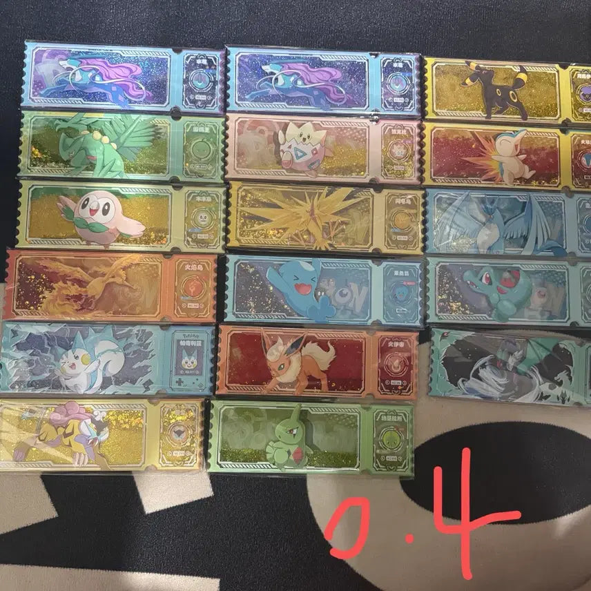 [BUNJANG] Pokemon Acrylic Liquid Ticket Magnet / 포켓몬 아크릴 액체식 티켓형 자석ㅡㅡ마지막 세일