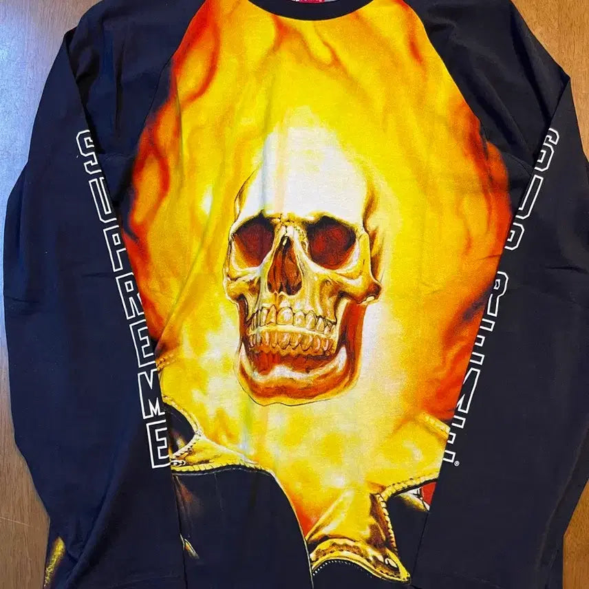 [BUNJANG] Supreme Ghost Rider Long Sleeve T-Shirt / 슈프림 고스트라이더 롱슬리브