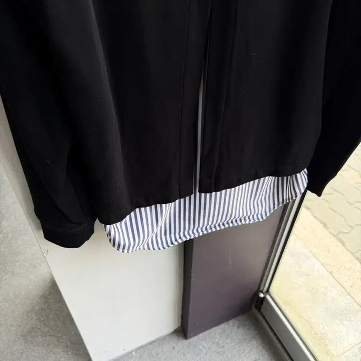 [BUNJANG] Solid Homme Layered Logo Sweatshirt / 48/ 솔리드옴므 셔츠 레이어 로고 맨투맨