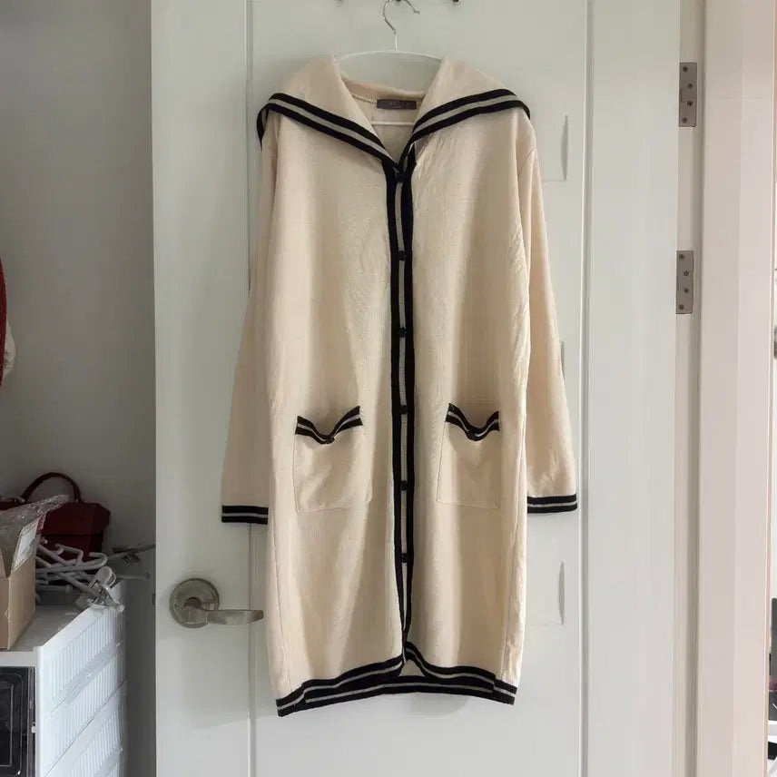 [BUNJANG] Ivory Sailor Knit Dress / 아이보리 세일러 니트 원피스
