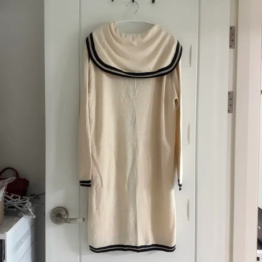 [BUNJANG] Ivory Sailor Knit Dress / 아이보리 세일러 니트 원피스