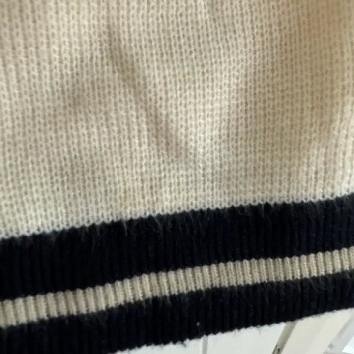 [BUNJANG] Ivory Sailor Knit Dress / 아이보리 세일러 니트 원피스