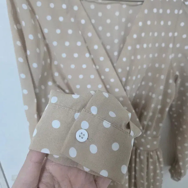 [BUNJANG] Long Polka Dot Dress / 땡땡이 롱 원피스