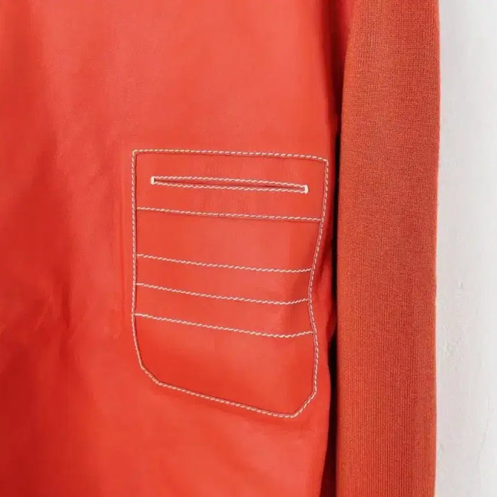 [SOLD OUT] Berluti 오렌지 레더/니트 스웨터
