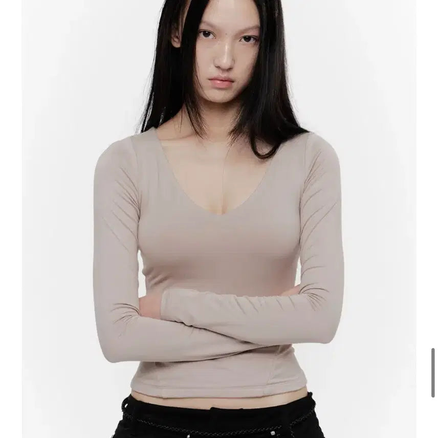 [BUNJANG] 2000 Archive V-Neck Contour Tee 02 / 2000아카이브 브이넥 컨투어 티 02