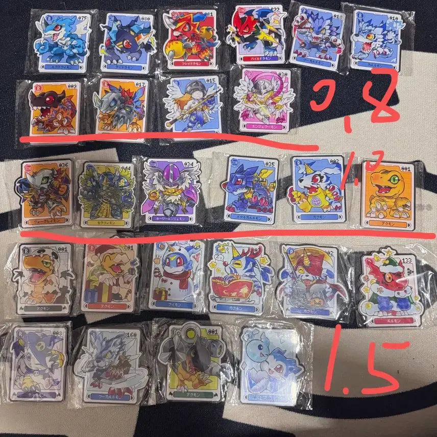 [BUNJANG] Digimon Adventure x Sinobali Limited Edition Magnets / 디지몬 어드벤처 x Sinobali 한정판 자석ㅡㅡ마지막 세일