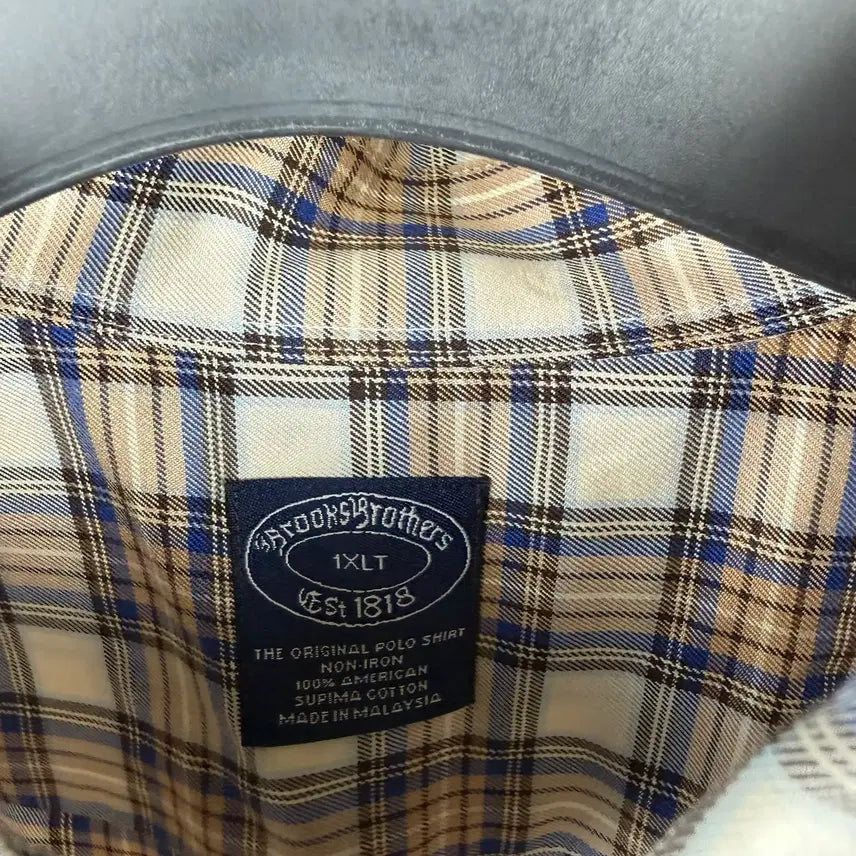 [BUNJANG] Brooks Brothers Big Size Check Shirt 1XLT / 빅사이즈 ) 브룩스브라더스 체크 셔츠