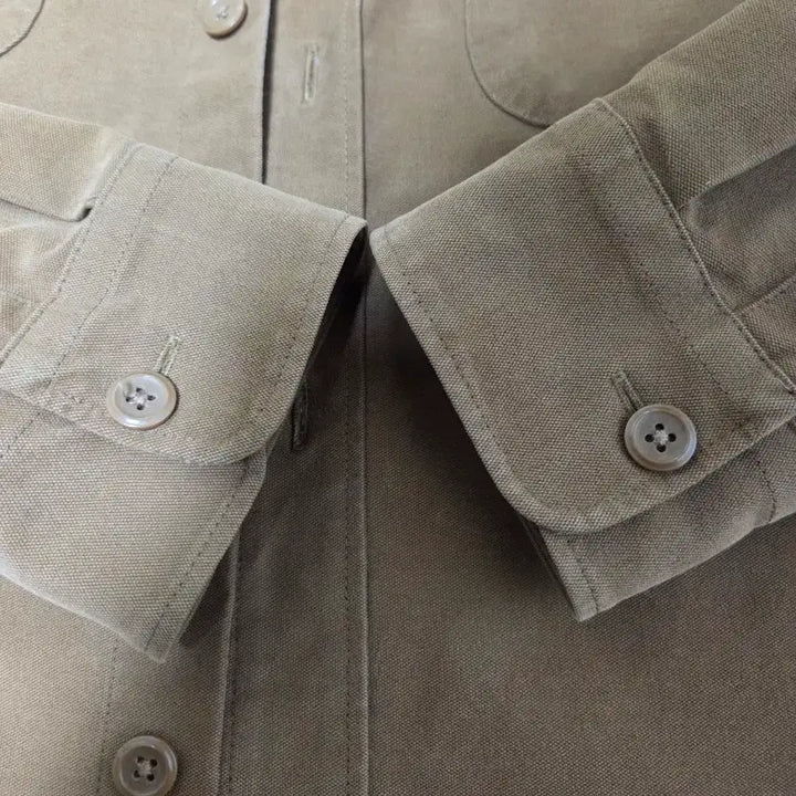 [BUNJANG] Uniqlo Shirt Jacket, Size 105, Khaki / 유니클로 셔츠 자켓 105사이즈 황토색