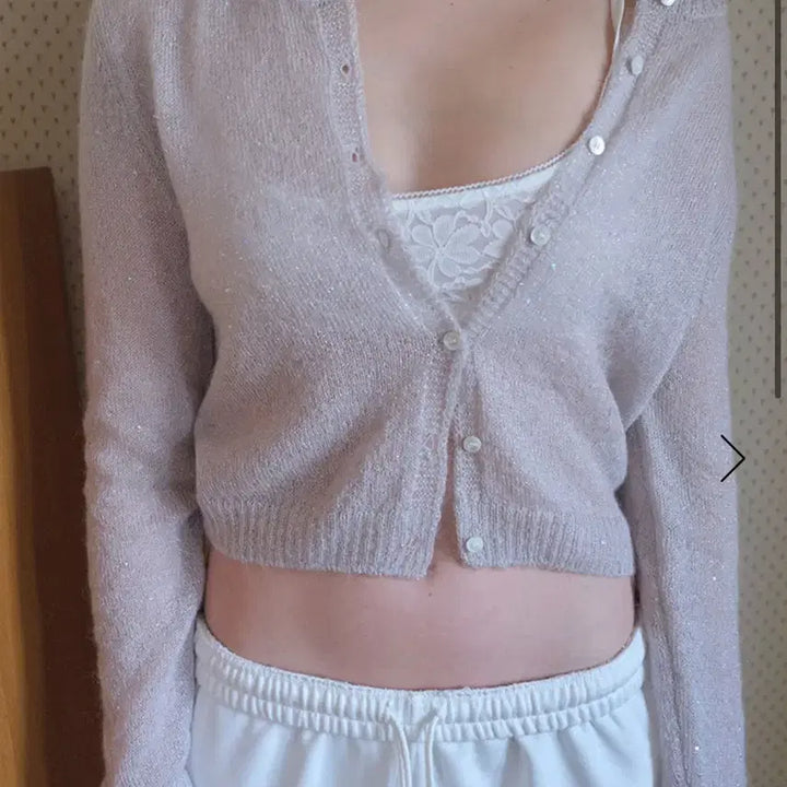 [BUNJANG] Lillycots Sequin Cardigan (Pink) / [새상품] 릴리코츠 스팽글 가디건(핑크)
