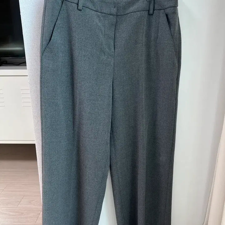 [BUNJANG] COUPS Gray Wide Slacks (Size 54/55) / COUPS 회색 와이드 슬랙스 54(55)