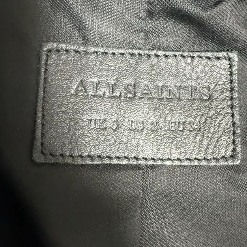 [BUNJANG] AllSaints Dalby Biker Leather Jacket / 올세인츠 달비 바이커 가죽자켓 UK6 US2