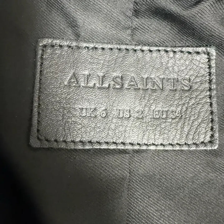 [BUNJANG] AllSaints Dalby Biker Leather Jacket / 올세인츠 달비 바이커 가죽자켓 UK6 US2